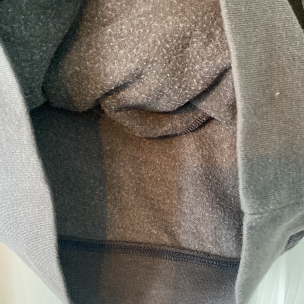 LOVE PINK Y2k Grey Quarter Zip Pullover with Pocket & Dog Logo - Picture 4 of 5